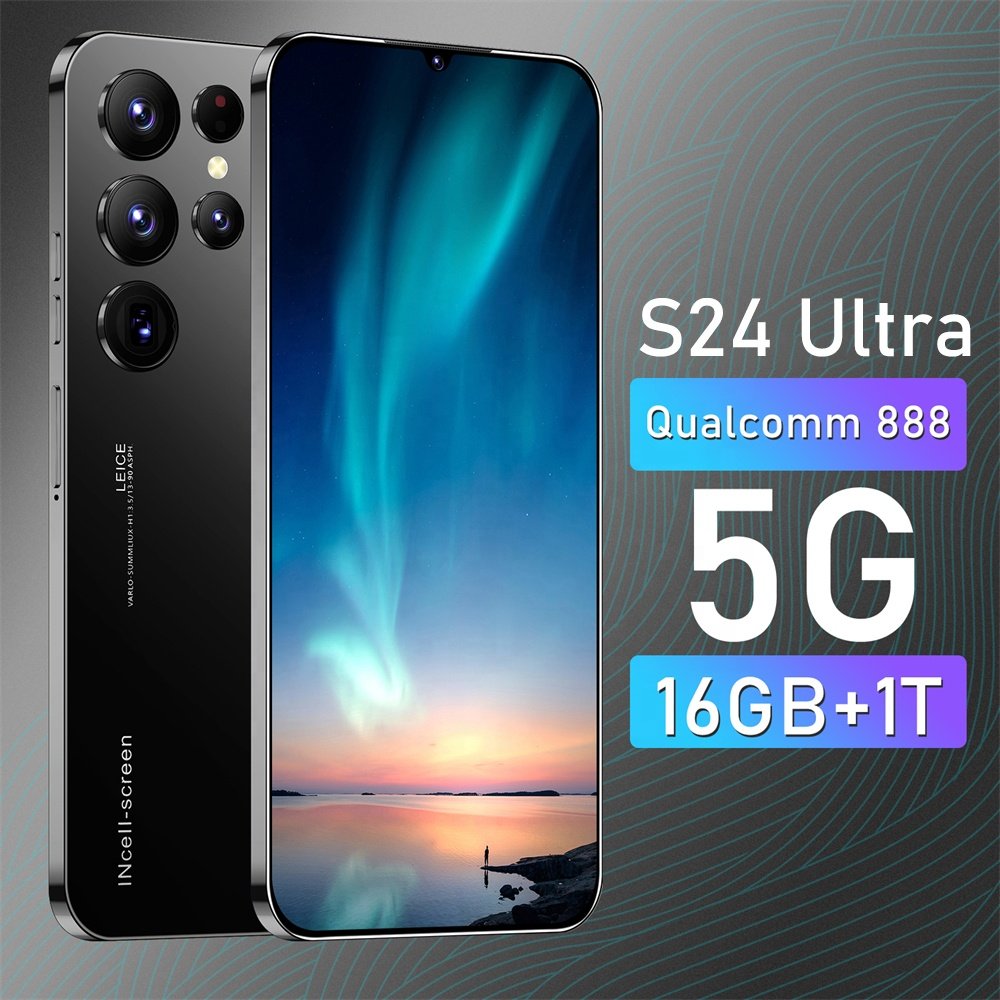Hot sale SmartPhone S24 Ultra 7.3 Inch Android 13 10 Core Smartphones 16GB+1TB 5g Cellphone MobilePhone Factory wholesale price